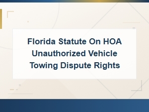Florida Hoa Towing Dispute Letter Templates